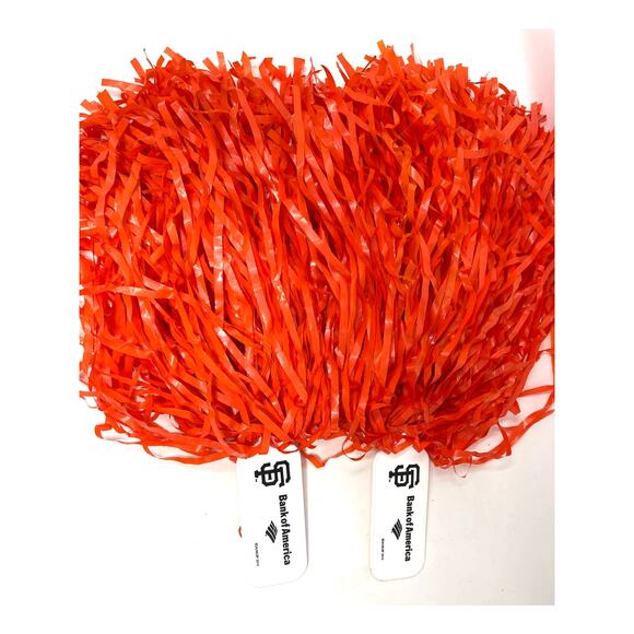 2010 World Series Giants Game 1 Giveaway POM POMS At&T Park BofA - Picture 1 of 6